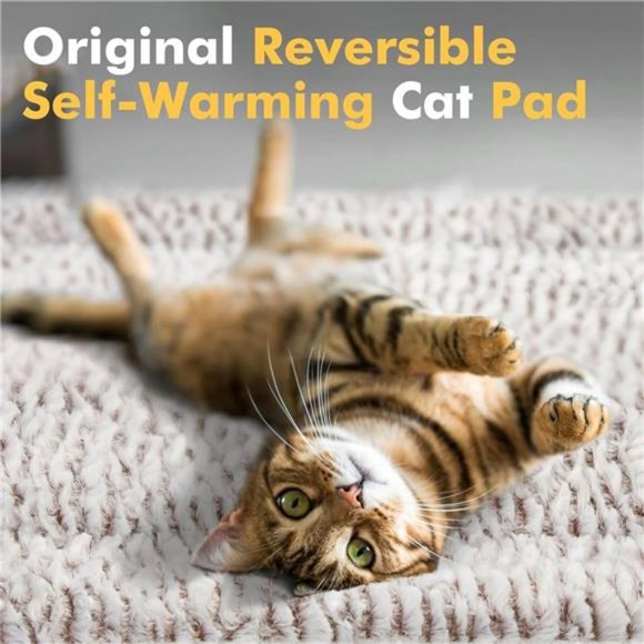 Self Heating Cat Pad Self Warming Cat Bed 27.5"x18.5" Thermal Cat Mat Extra Warm - Picture 6 of 7
